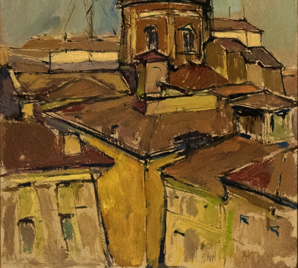 La cupola della Chiesa del Voto - 1953