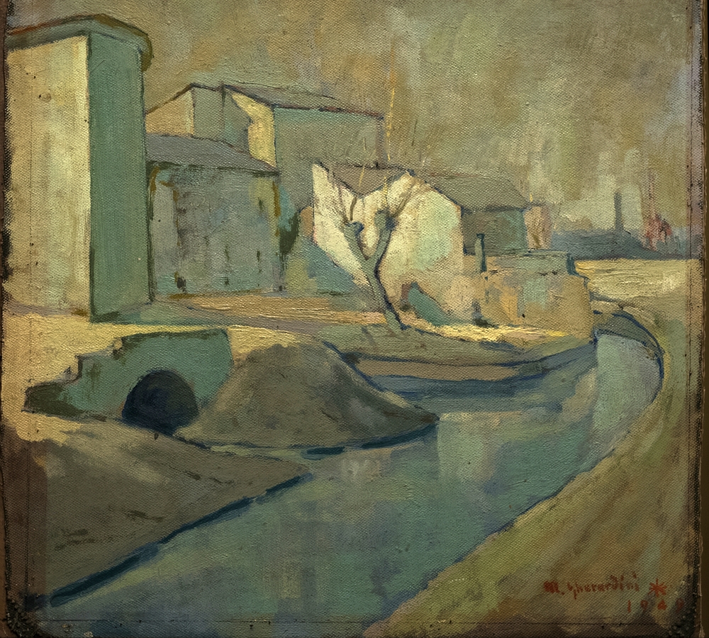 Sole d’inverno sul naviglio - 1949